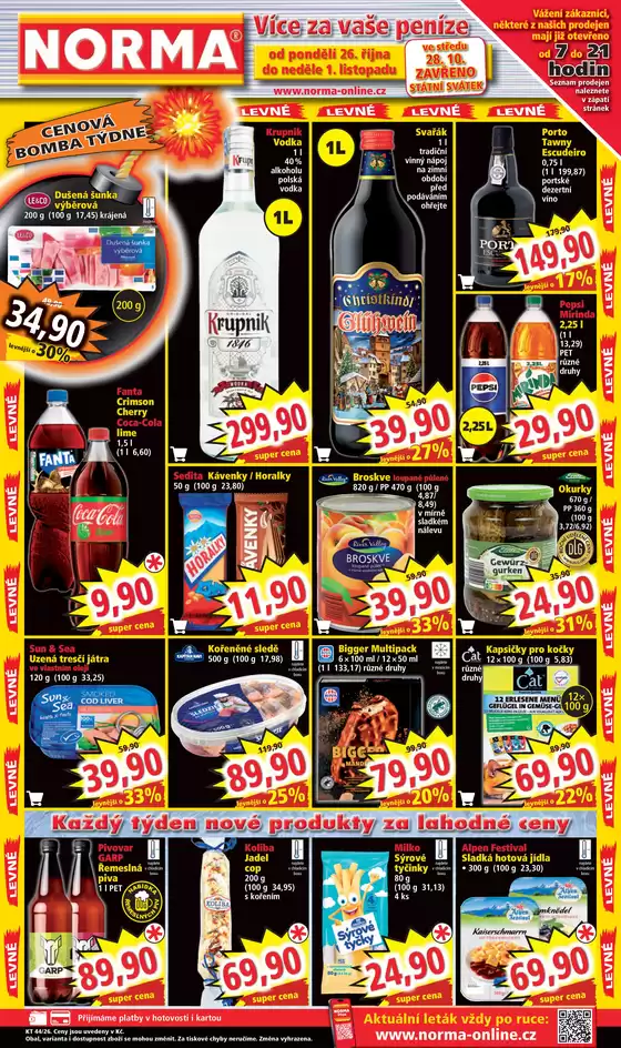 Norma katalog | Atraktivní speciální nabídky pro všechny | 2026-10-26T00:00:00.000Z - 2026-11-01T00:00:00.000Z