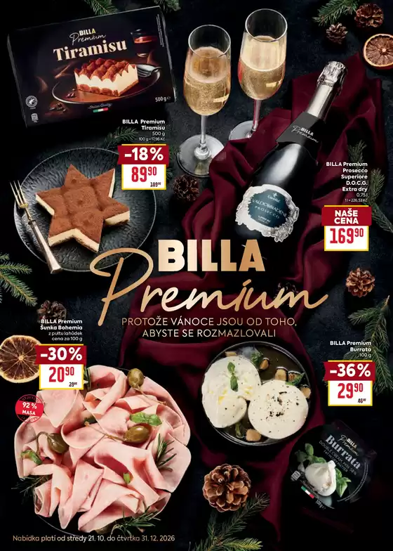 Billa katalog | Billa Katalog Premium | 2026-10-21T00:00:00.000Z - 2026-12-31T00:00:00.000Z