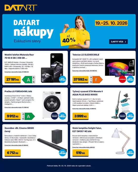 Datart katalog | Exkluzivní nabídky pro naše zákazníky | 2026-10-19T00:00:00.000Z - 2026-10-25T00:00:00.000Z