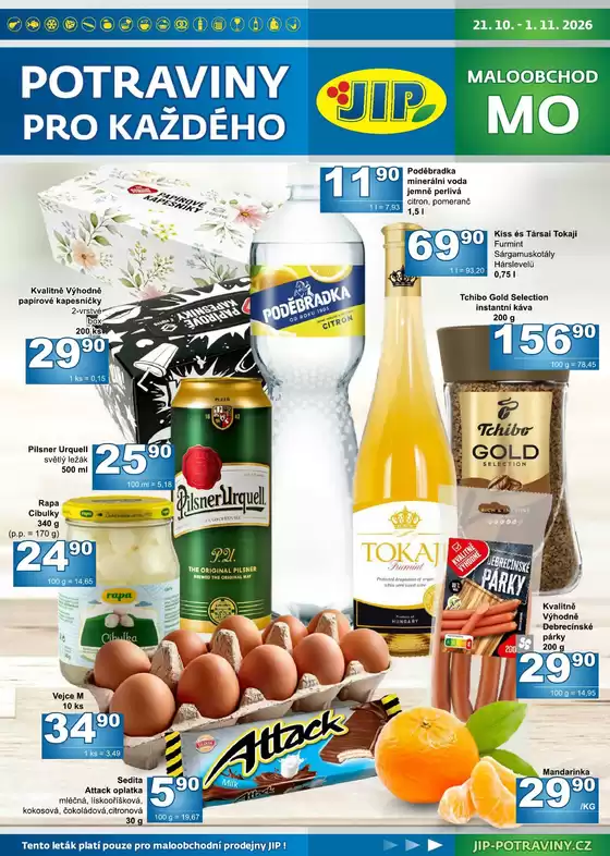 Jip katalog v Kroměříž | Naše nejlepší nabídky pro vás | 2026-10-21T00:00:00.000Z - 2026-11-01T00:00:00.000Z