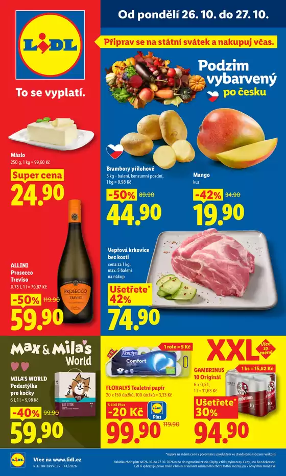 Lidl katalog v Jičín | 26. 10. - 27. 10. 2026 | 2026-10-26T00:00:00.000Z - 2026-10-27T00:00:00.000Z