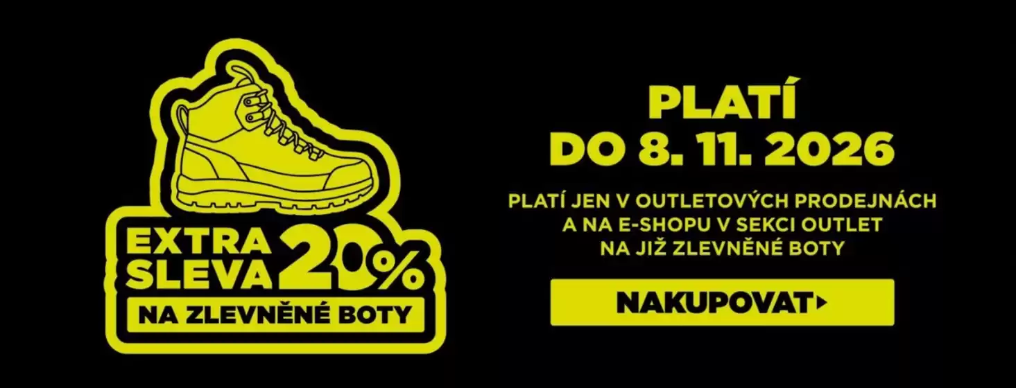 Alpine pro katalog v Rokycany | EXTRА 20% SLEVA NA ZLEVNĚNÉ BOTY | 2026-10-26T00:00:00.000Z - 2026-11-08T00:00:00.000Z