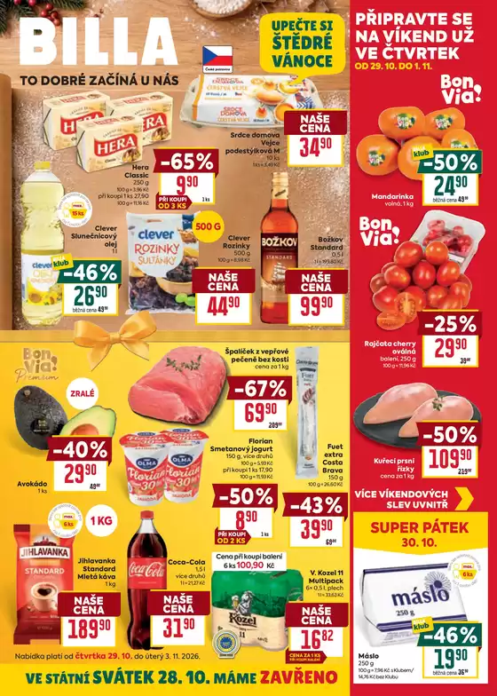 Billa katalog | Billa Nový leták | 2026-10-29T00:00:00.000Z - 2026-11-03T00:00:00.000Z