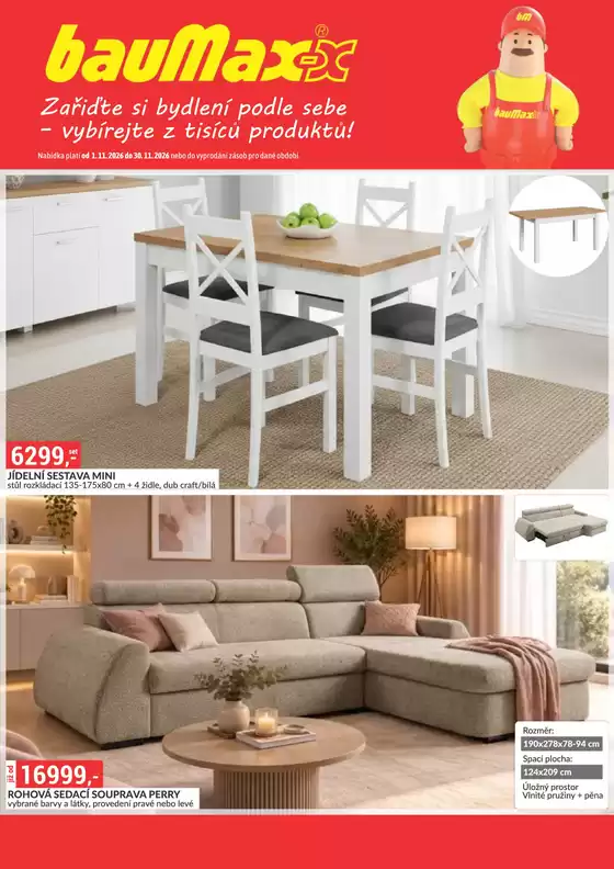 Baumax katalog v Žatec | Ušetřete nyní s našimi nabídkami | 2026-11-01T00:00:00.000Z - 2026-11-30T00:00:00.000Z