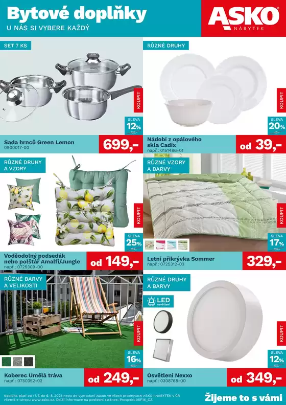 ASKO NÁBYTEK - Bytové doplňky za skvělé ceny