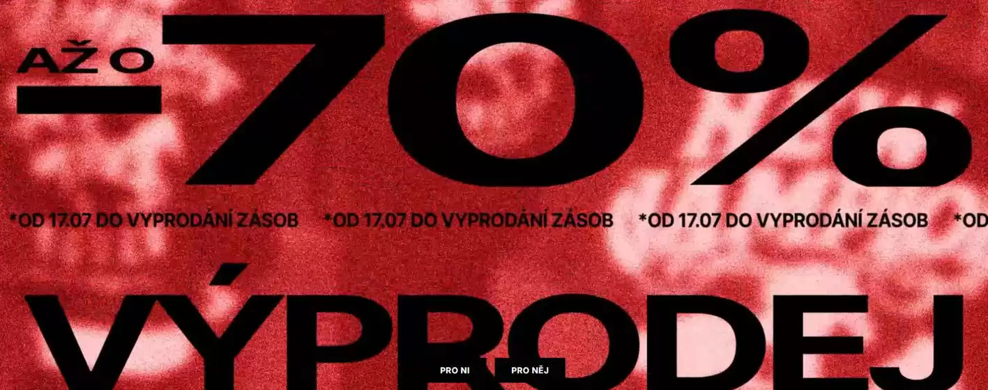 Výprodej až o -70%