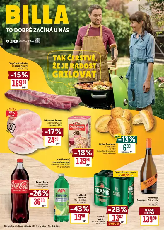 Billa Katalog: Léto plné grilování