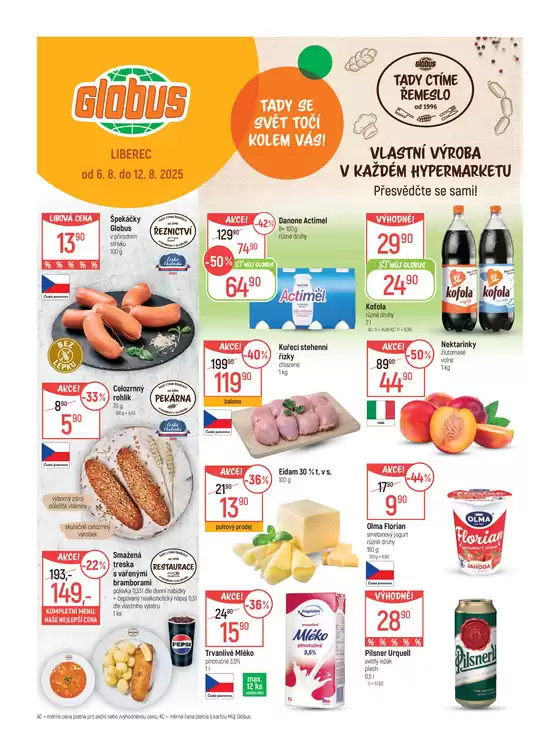 Globus katalog v Liberec | Naše nejlepší výhodné nabídky | 2025-08-06T00:00:00.000Z - 2025-08-12T00:00:00.000Z