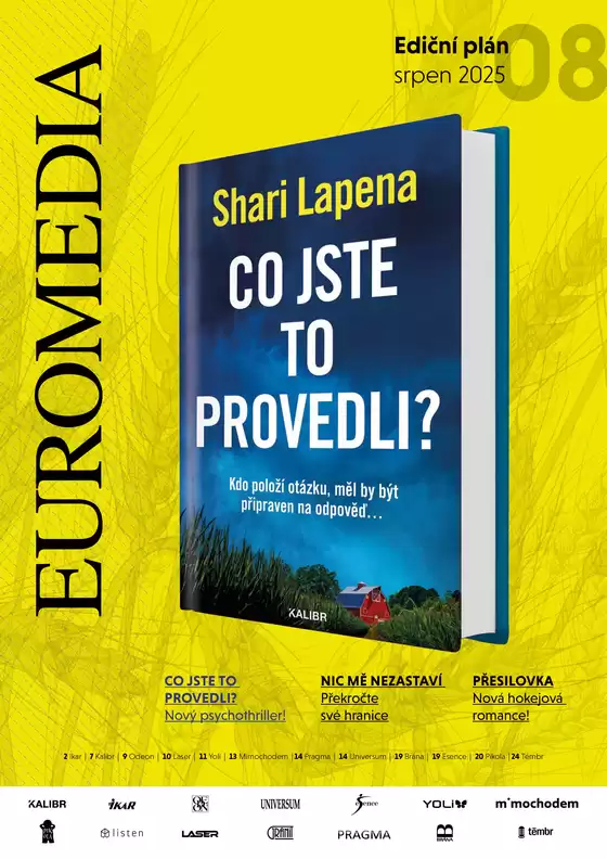 Ediční plán Euromedia Srpen 2025