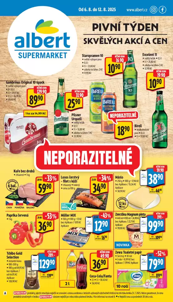 Albert katalog v České Budějovice | Naše nejlepší výhodné nabídky | 2025-08-06T00:00:00.000Z - 2025-08-12T00:00:00.000Z