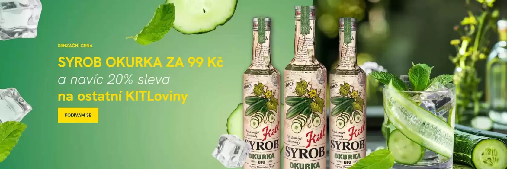 SYROB OKURKA ZA 99 Kč a navíc 20% sleva