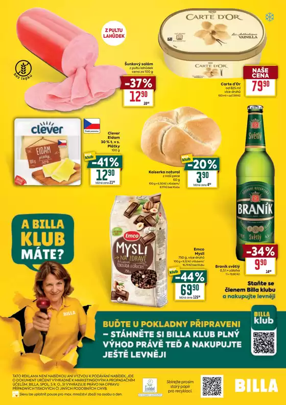 Billa Speciální nabídka: vybrané prodejny