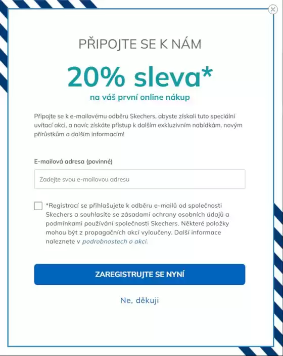 Skechers katalog v Rokycany | 20% sleva na váš první online nákup | 2025-08-07T00:00:00.000Z - 2025-09-21T00:00:00.000Z