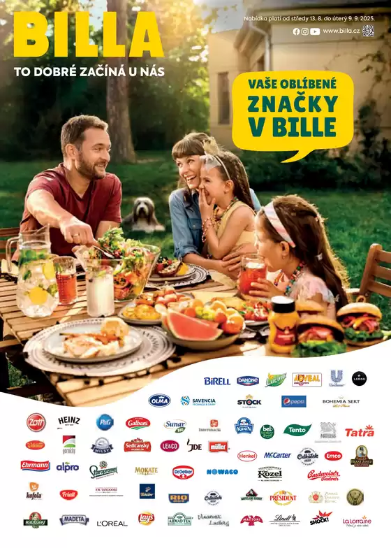 Billa katalog v Zábřeh | Billa Katalog: Partneři | 2025-08-13T00:00:00.000Z - 2025-09-09T00:00:00.000Z