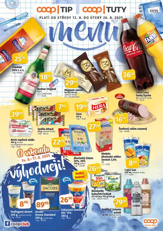 Coop katalog v Prostějov | Top nabídky a slevy | 2025-08-13T00:00:00.000Z - 2025-08-26T00:00:00.000Z