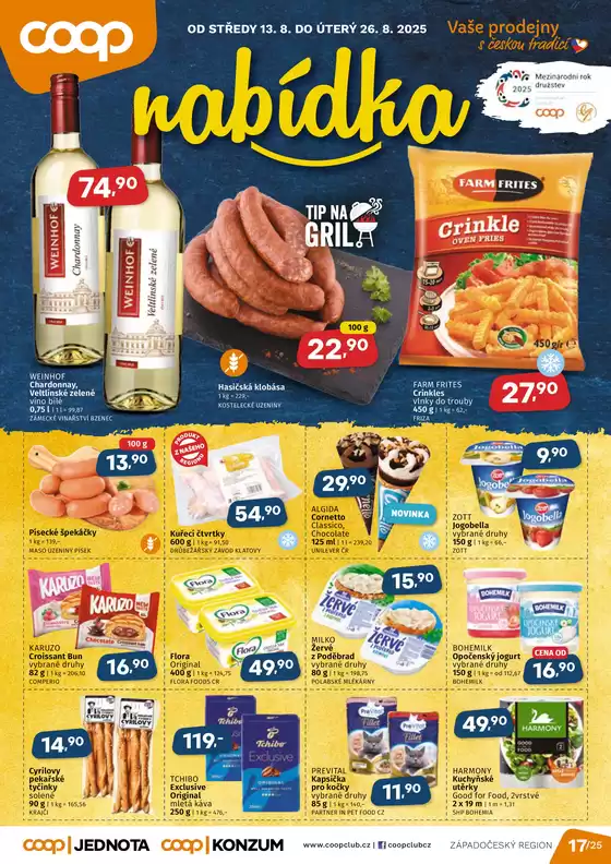 Coop katalog v Pardubice | Nabídky pro lovce výhodných nákupů | 2025-08-13T00:00:00.000Z - 2025-08-26T00:00:00.000Z