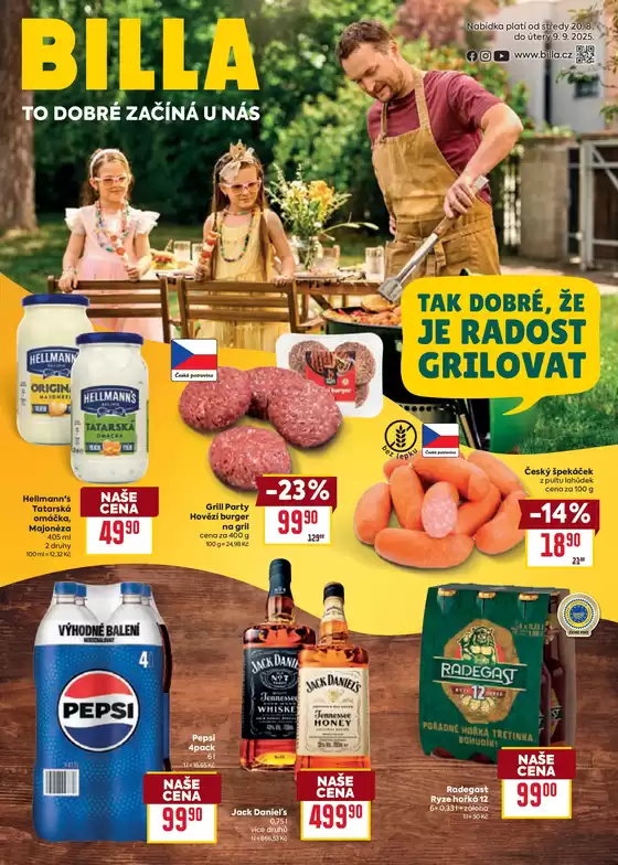 Billa katalog v Olomouc | Billa Katalog: Grilování | 2025-08-20T00:00:00.000Z - 2025-09-09T00:00:00.000Z