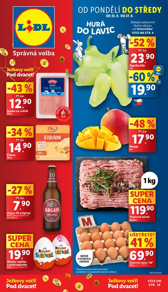 Lidl katalog v Pardubice | Aktuální nabídky a slevy | 2025-08-21T00:00:00.000Z - 2025-08-31T00:00:00.000Z
