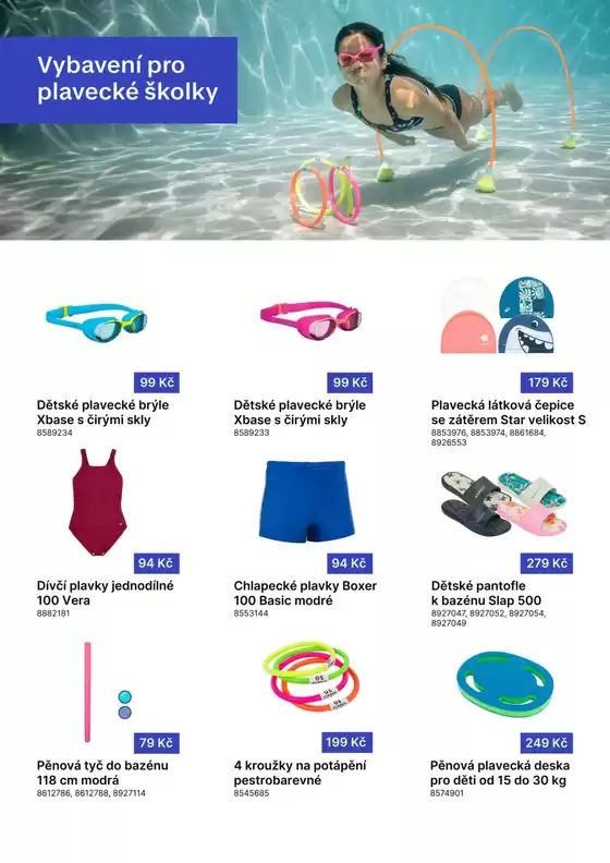 Vybavte svůj plavecký oddíl v Decathlonu