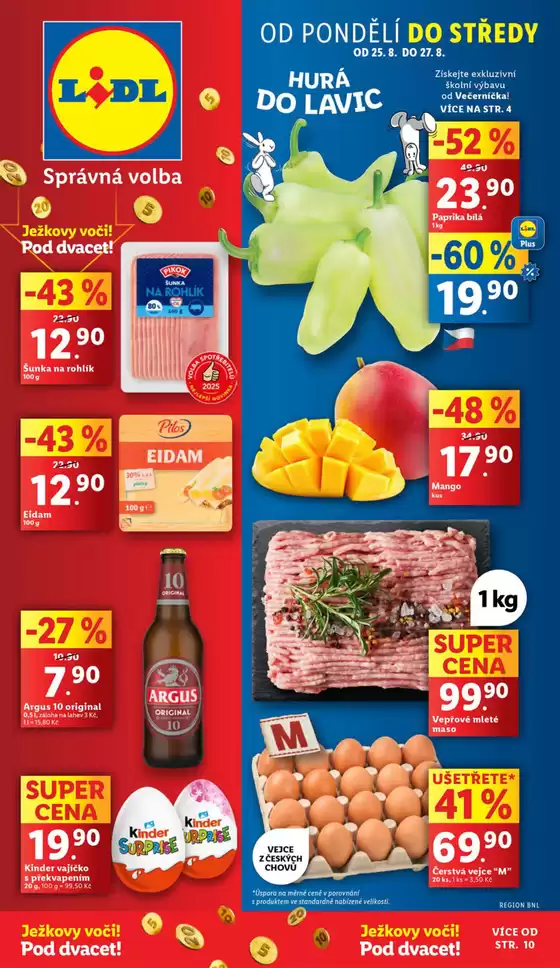Lidl katalog v Černošice | Akční leták OD PONDĚLÍ | 2025-08-21T00:00:00.000Z - 2025-08-31T00:00:00.000Z