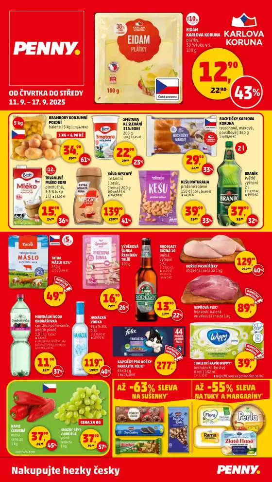 Penny Market katalog v Hlinsko | Top nabídky pro šetrné zákazníky | 2025-09-08T00:00:00.000Z - 2025-09-22T00:00:00.000Z