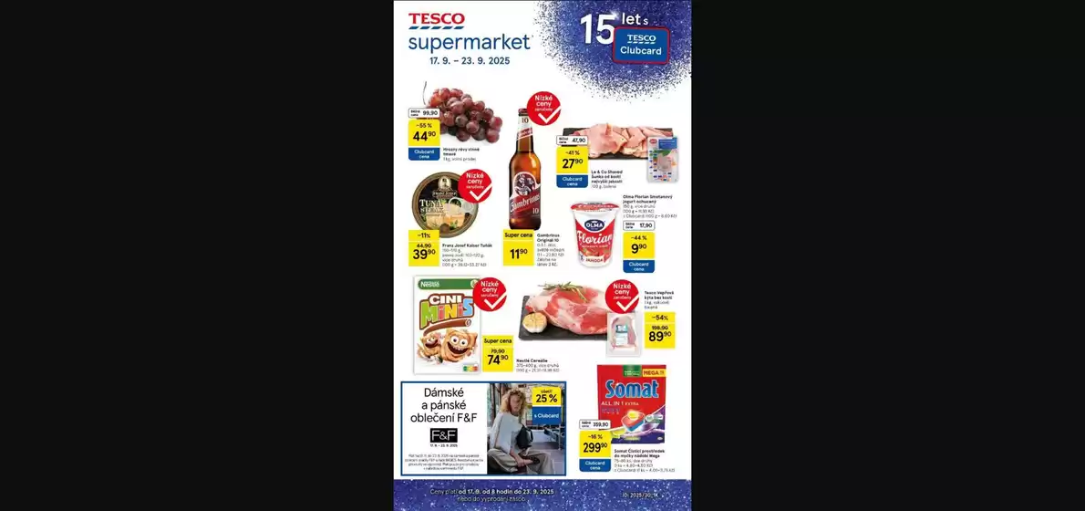 Tesco katalog v Liberec | Top nabídky pro šetrné zákazníky | 2025-09-17T00:00:00.000Z - 2025-09-23T00:00:00.000Z