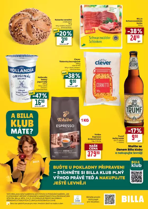 Billa Speciální nabídka: vybrané prodejny