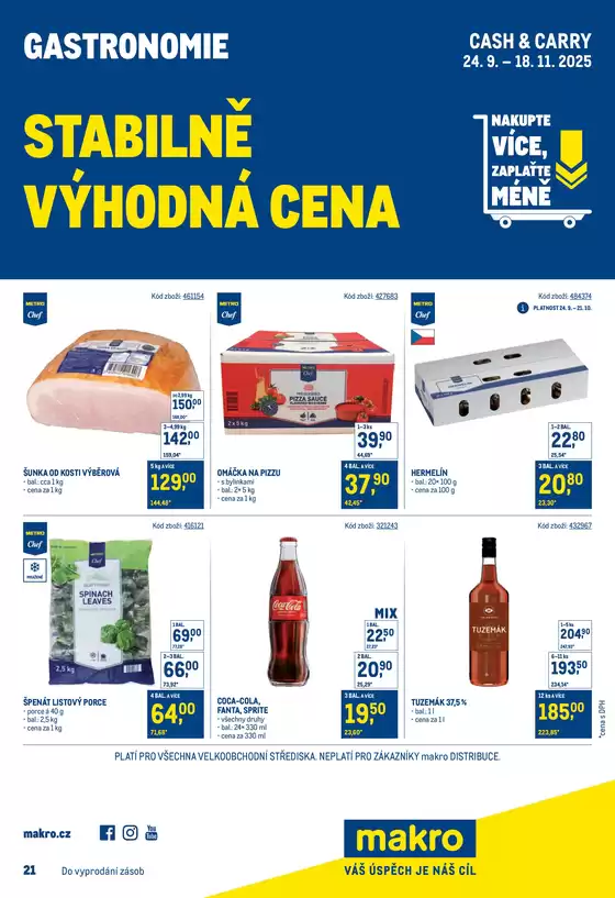Makro katalog v Dačice | Skvělá nabídka pro lovce výhodných nákupů | 2025-09-24T00:00:00.000Z - 2025-11-18T00:00:00.000Z