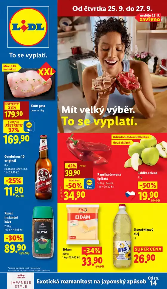 Lidl katalog v Veselí nad Moravou | Naše nejlepší nabídky pro vás | 2025-09-18T00:00:00.000Z - 2025-09-27T00:00:00.000Z