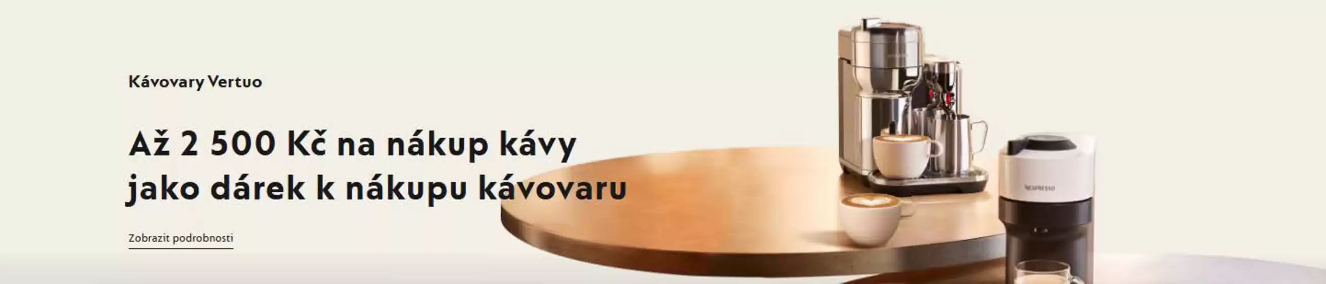 Až 2 500 Kč na nákup kávy jako dárek k nákupu kávovaru