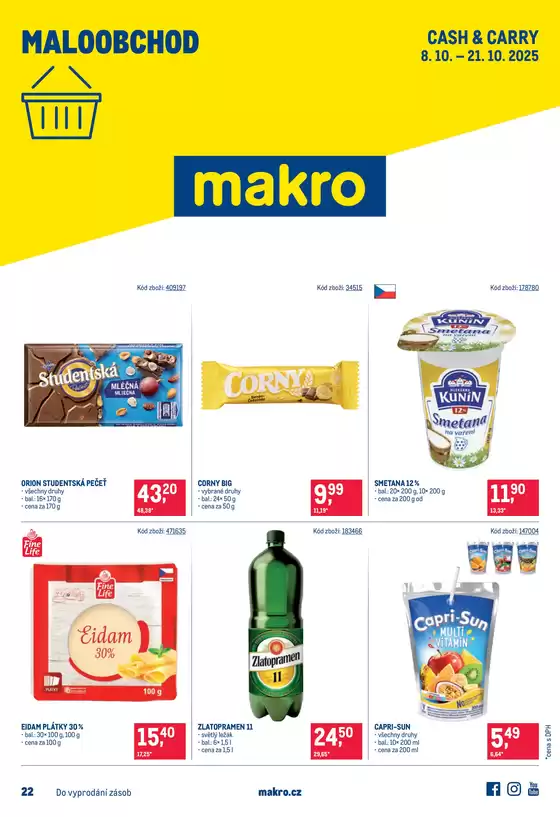 Makro katalog v Slaný | Maloobchod | 2025-10-08T00:00:00.000Z - 2025-10-21T00:00:00.000Z