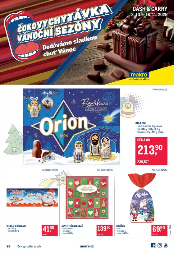 Makro katalog v Slaný | Mikulášské čokolády | 2025-10-08T00:00:00.000Z - 2025-11-18T00:00:00.000Z