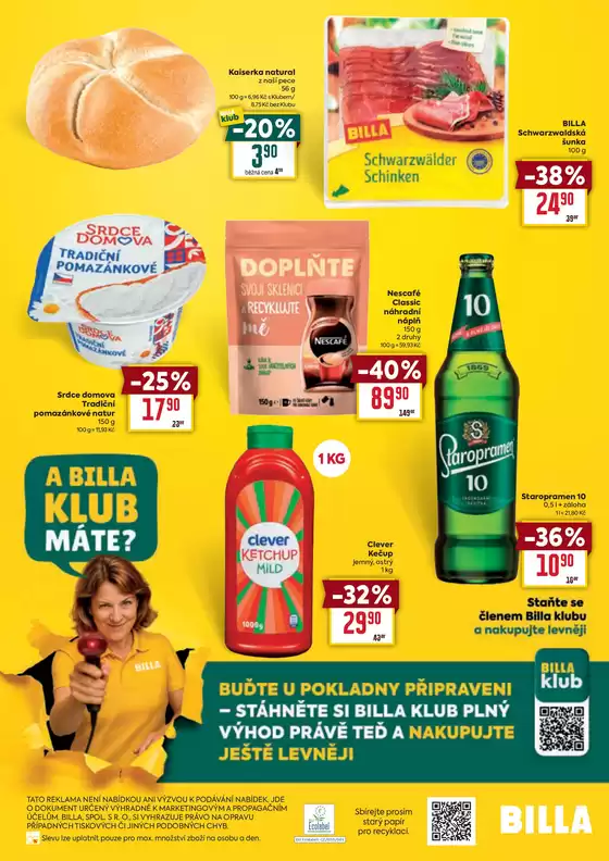 Billa Speciální nabídka: vybrané prodejny