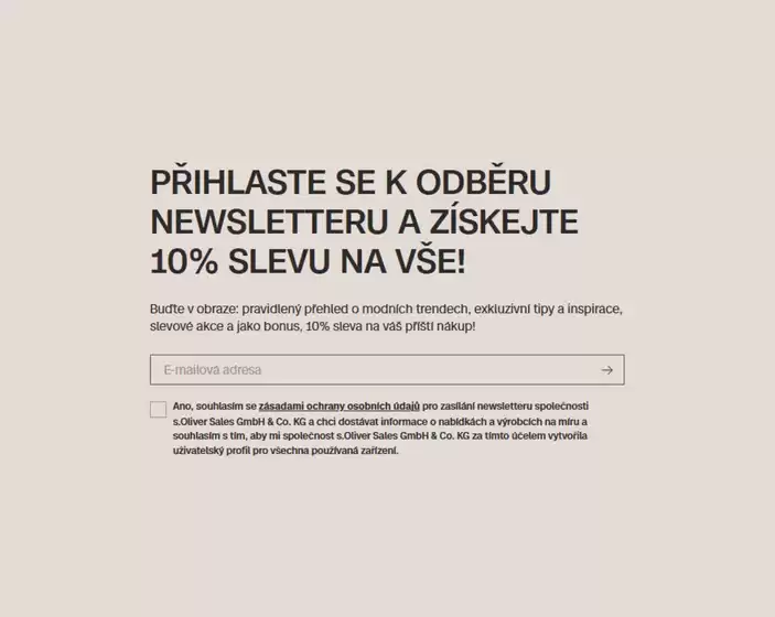 10 % slevu na vše!