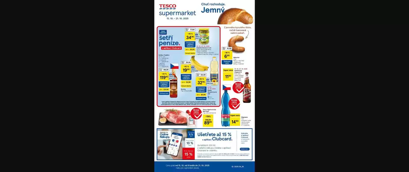 Tesco katalog v Praha | Skvělé slevy na vybrané produkty | 2025-10-15T00:00:00.000Z - 2025-10-21T00:00:00.000Z