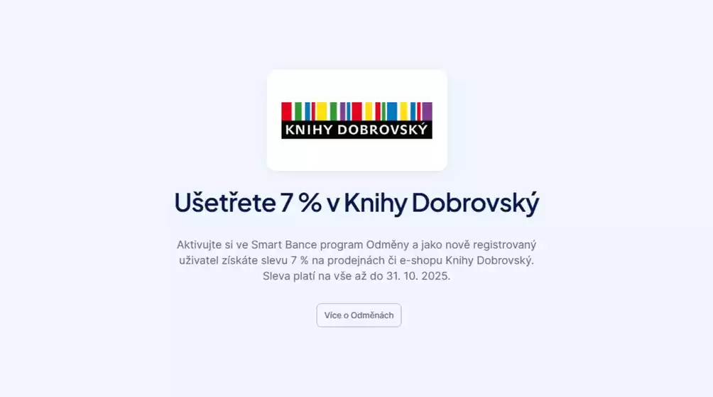 Moneta Money Bank katalog | Ušetřete 7 % v Knihy Dobrovský | 2025-10-14T00:00:00.000Z - 2025-10-31T00:00:00.000Z