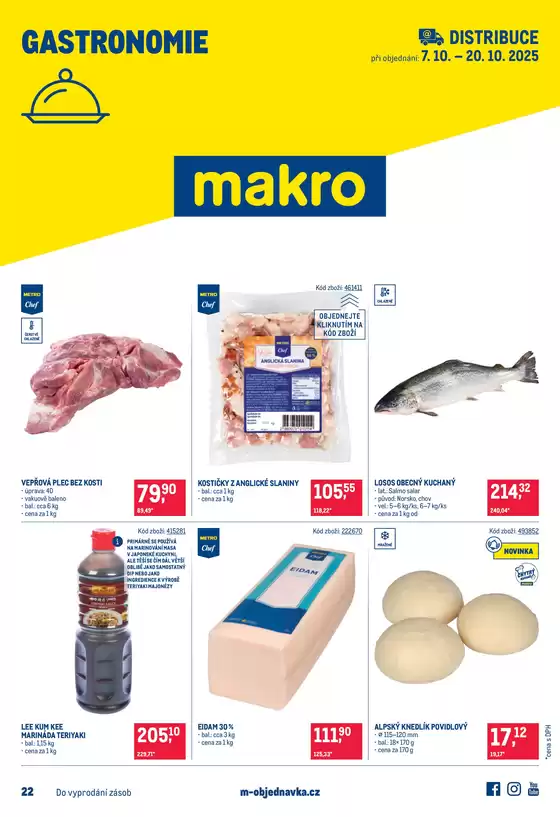 Makro katalog v Plzeň | Gastronomie distribuce | 2025-10-07T00:00:00.000Z - 2025-10-20T00:00:00.000Z