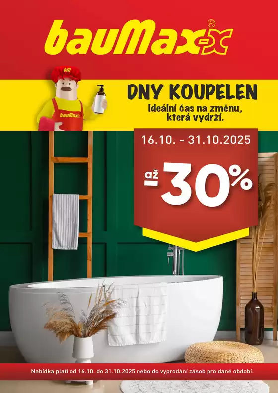 Baumax katalog v Prostějov | Aktuální leták Baumax | 2025-10-16T00:00:00.000Z - 2025-10-30T00:00:00.000Z
