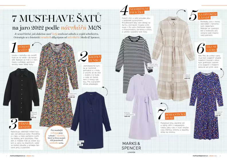 Marks & Spencer katalog | Sedm šatů na Jaro 2022 | 2025-10-19T00:00:00.000Z - 2025-11-02T00:00:00.000Z