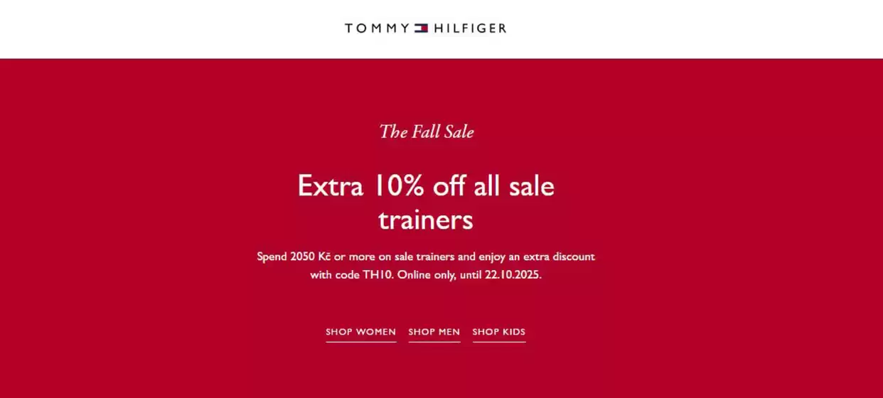 Tommy Hilfiger katalog v Teplice | The Fall Sale | 2025-10-20T00:00:00.000Z - 2025-10-22T00:00:00.000Z