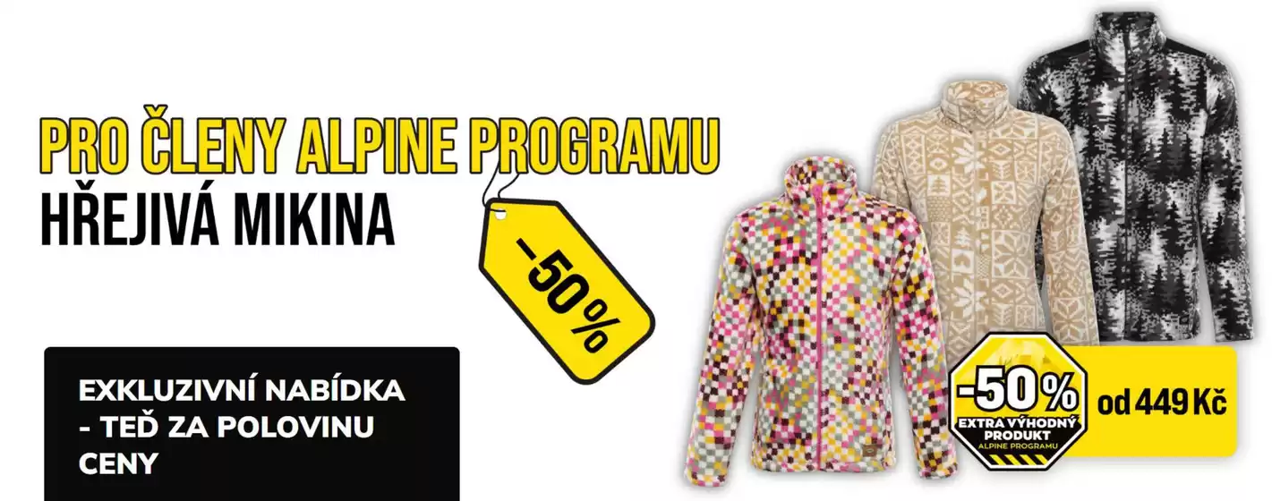 Alpine pro katalog v Přerov | Pro členy alpine programu -50% | 2025-10-20T00:00:00.000Z - 2025-11-02T00:00:00.000Z