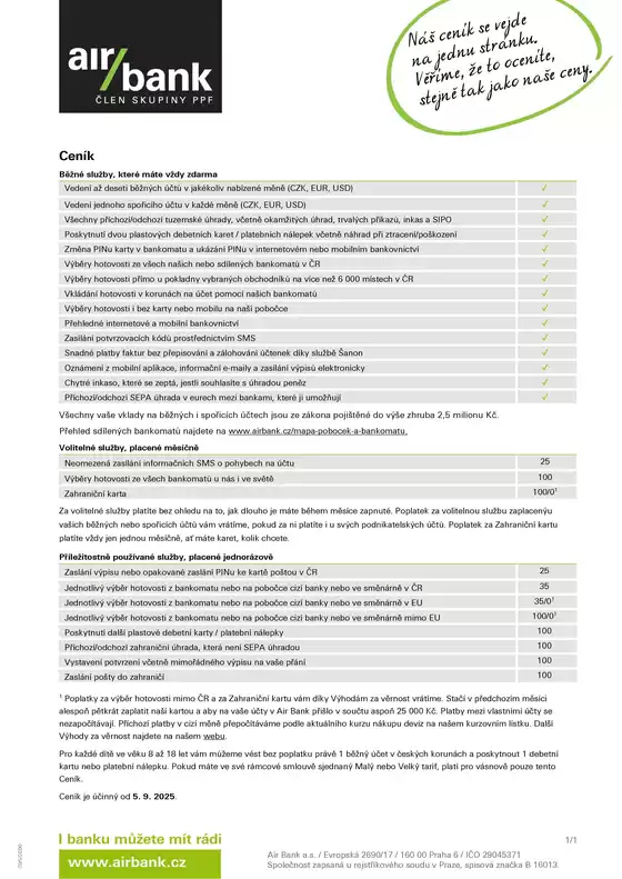 Air Bank katalog v Mladá Boleslav | Air Bank Ceník | 2025-10-21T00:00:00.000Z - 2025-11-30T00:00:00.000Z