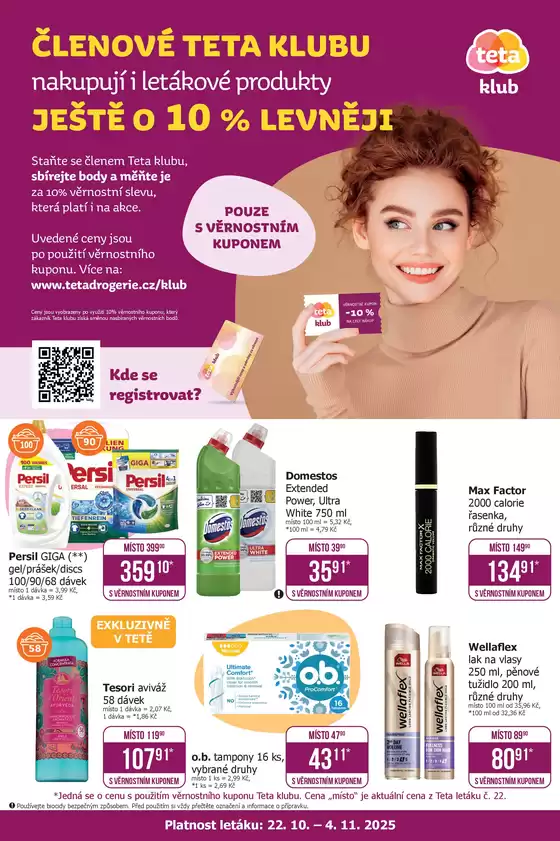 Teta katalog | Teta klubový leták č. 22 | 2025-10-22T00:00:00.000Z - 2025-11-04T00:00:00.000Z