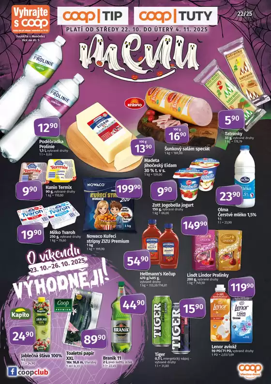 Coop katalog v Znojmo | Top nabídky pro všechny zákazníky | 2025-10-22T00:00:00.000Z - 2025-11-04T00:00:00.000Z