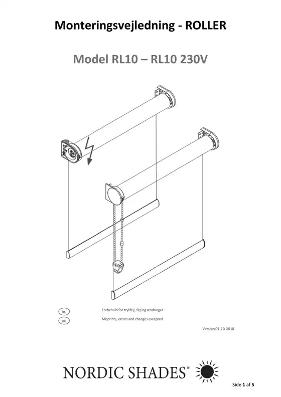 Garant katalog i Skive | NS - Monteringsvejledning - RL10 - RL 10 230V | 2025-10-10T00:00:00.000Z - 2025-10-24T00:00:00.000Z