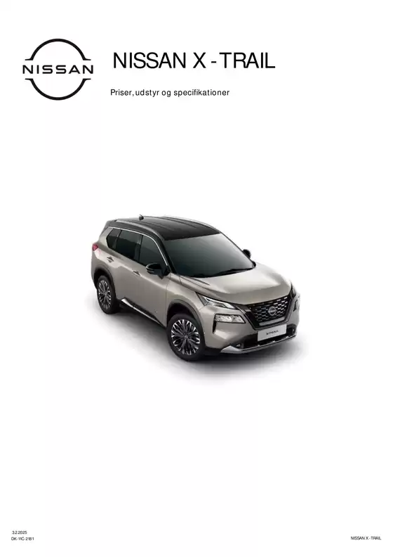Nissan katalog i Esbjerg | X TRAIL T33B Kundeprisliste MY24 | 2025-10-20T00:00:00.000Z - 2025-11-03T00:00:00.000Z