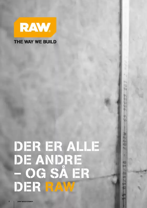 RAW monteringsanvisning gips og stål