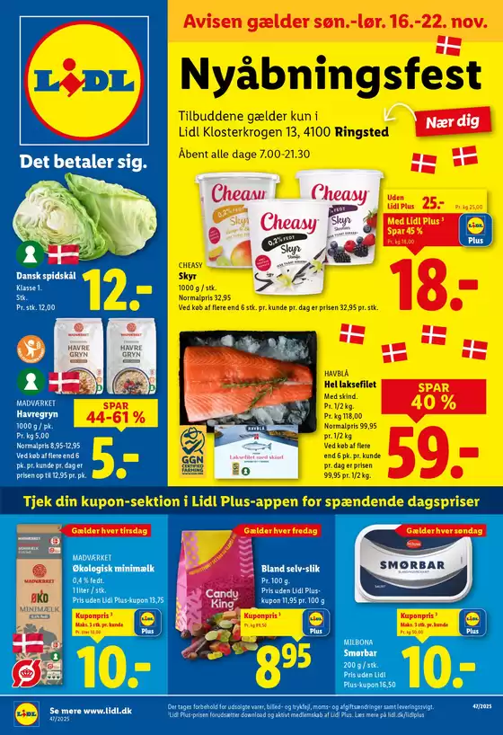 Lidl katalog i Kerteminde | Lidl Nyåbningsfest | 2025-11-12T00:00:00.000Z - 2025-11-22T00:00:00.000Z