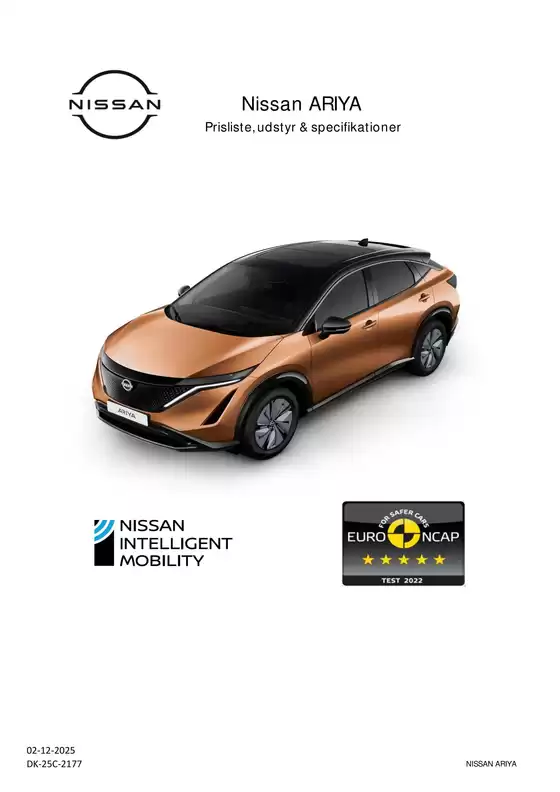 Nissan katalog i Silkeborg | ARIYA Kundeprisliste | 2025-12-03T00:00:00.000Z - 2025-12-17T00:00:00.000Z