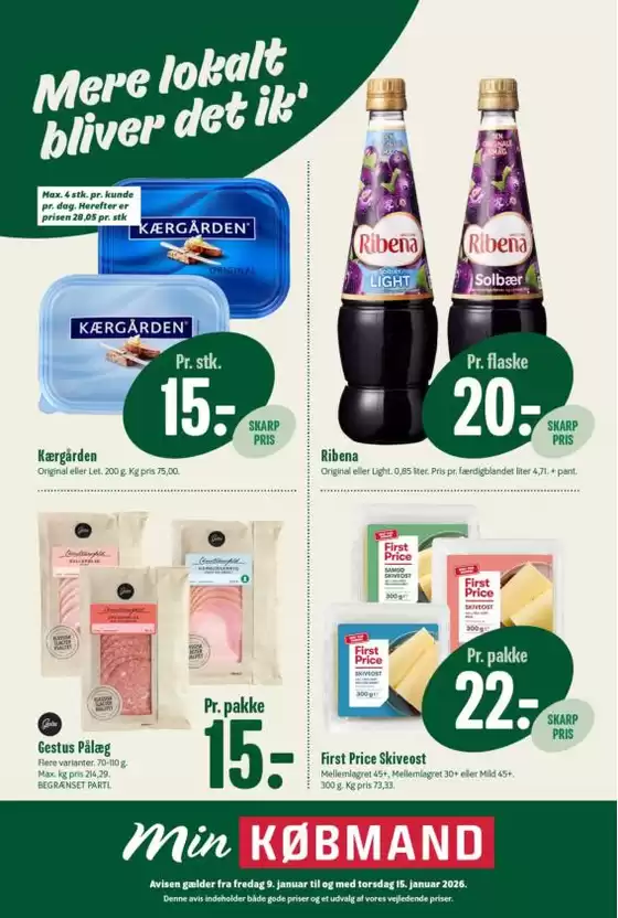 Min Købmand katalog i København | Min Købmand Tilbudsavis | 2026-01-09T00:00:00.000Z - 2026-01-15T00:00:00.000Z